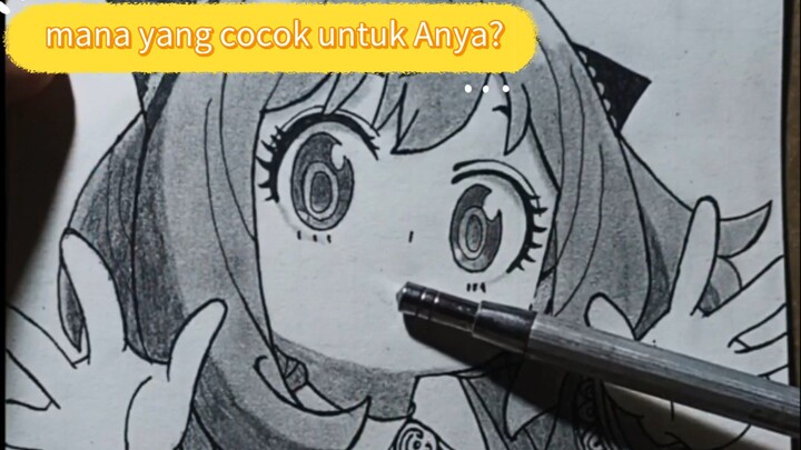 draw Anya forget 😋 dengan 2 ganya gambar 🎨