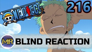 One Piece Episode 216 Blind Reaction - OH NOOOO!!!