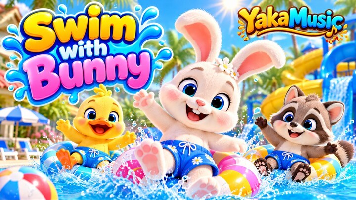 Swim with Bunny | Fun Swimming Day | Splash Splash Splash