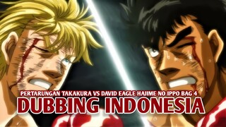 Pertarungan Takamura vs David Eagle | Hajime no ippo [DubbingIndonesia] Bagian 4