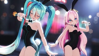 【4K/MMD】Sour式初音+ 巡音 兔女郎 HIMEHINA『愛包ダンスホール』