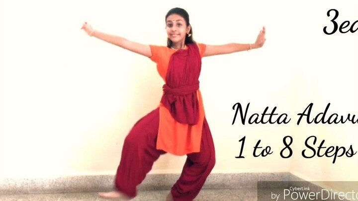 [Tarian Klasik India/Bharatanatyam] Latihan Dasar Natta Adavu 1 hingga 8 Langkah