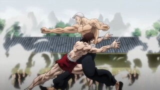 Baki Fights Cho at Kaioh Temple Arena Scene - Baki 2018 Episode 26