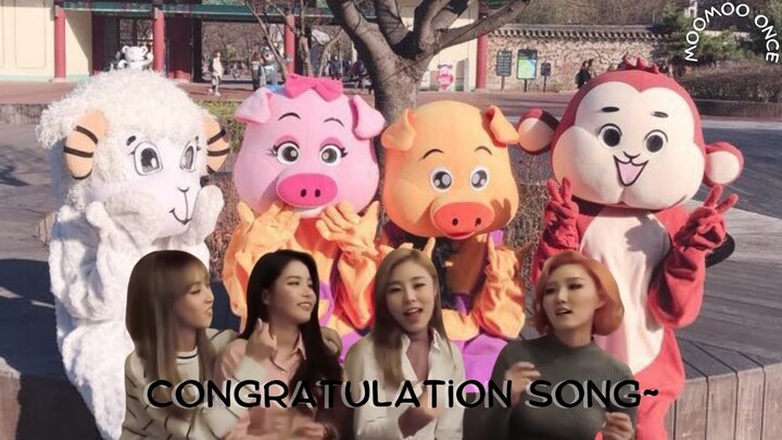 Mamamoo doing congratulation song