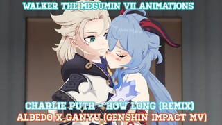 How Long - Charlie Puth (Remix) • Genshin Impact MV (Albedo ✘ Ganyu) [MMD]