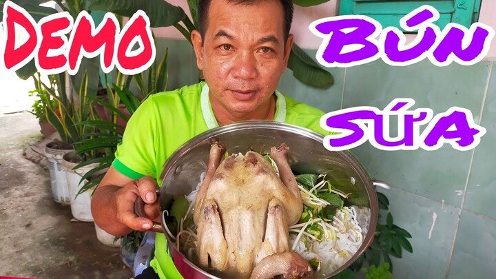 Bảng Demo tô Bún Sứa Khánh Hòa gần 3kg của Thánh Ăn Cái Tàu lTâm Chè Vĩnh Long .