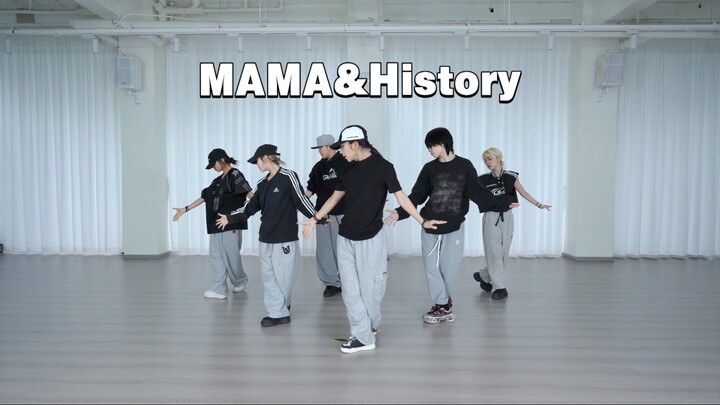 ภาพสดในห้องซ้อมของ EXO กับการเต้นคัฟเวอร์เพลง MAMA & History