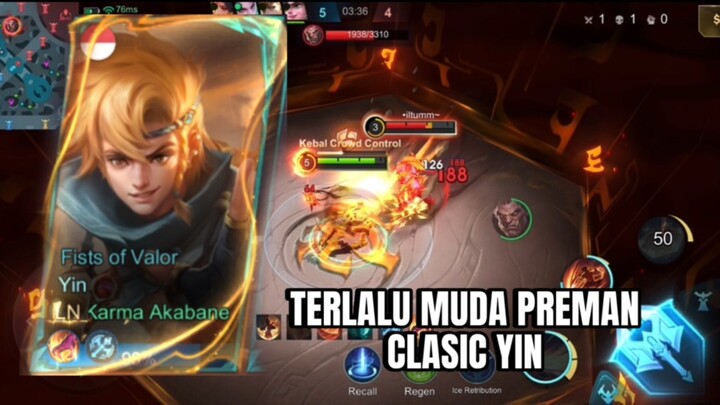 TERLALU MUDA PREMAN CLASIC YIN