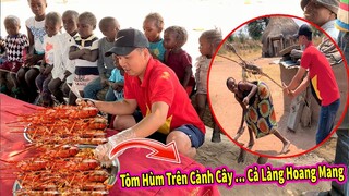 Quanglinhvlogs || Phản Ứng Của Người Dân Châu Phi Khi Ăn Tôm Hùm Nướng Lần Đầu và ... CÁI KẾT