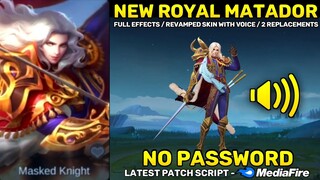 Revamped Lancelot Royal Matador Epic Skin Script No Password - Full Sound & Full Effects | MLBB