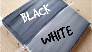 KING ART N  407   BLACK AND WHITE PAINTING STEP BY STEP