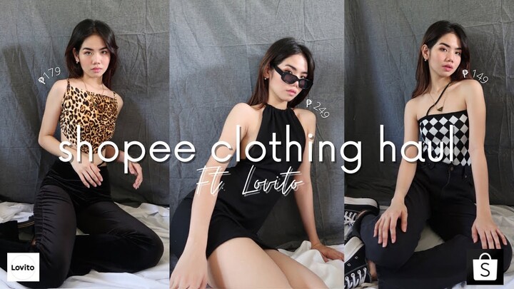 Affordable tops & Dresses Shopee Try-On Haul ft. LOVITO (4.4 sale ready?!) | Jamaica Galang
