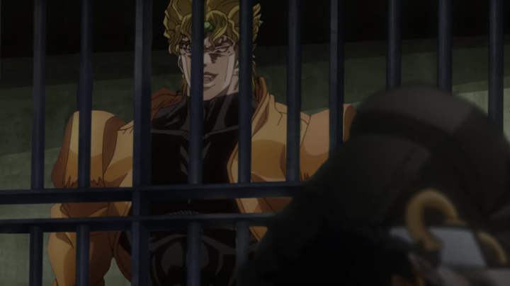 DIO learns that Jotaro is in prison