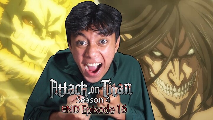 Eren VS MARLEY dan ELDIA Dimulai |  Attack On Titan Season 4 INDONESIA REACTION Episode 16