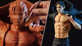 [Sculpture] Making "Attack on Titan" Clay Statue of Eren Yeager/Dr. Garuda