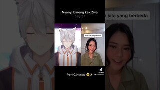 Duet Peri Cintaku bareng kak @zivamagnolyaofficial   #anime #vtuber #fyp #shorts #singing #duetpericintaku