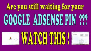 Google Adsense PIN -   " Patience is a Virtue "