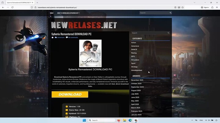 Syberia Remastered FREE DOWNLOAD PC