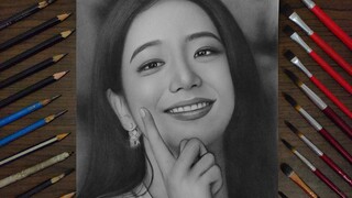 Charcoal Drawing Blackpink JISOO