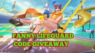 FANNY LIFEGUARD NAGPRACTICE SA RANK + REDEEM CODE + SKIN GIVEAWAY | MOBILE LEGENDS