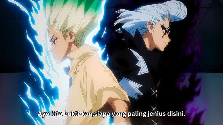 Dr. Stone : Season 4 Part 2 Episode 1 - Pertarungan akhir Dr. Xeno dan Senku ( Sub indo )