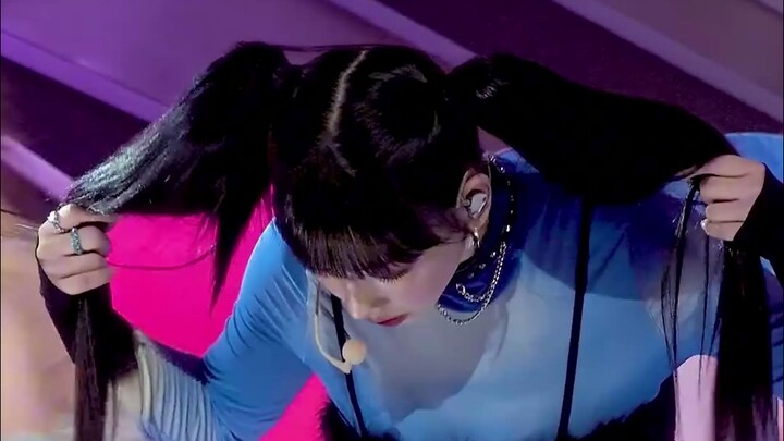 The twin ponytails are a bit of a hindrance to our little vampire's search for the ring.