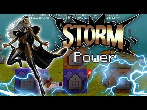 How to Control the Weather like Storm's Power in Minecraft using Command Block