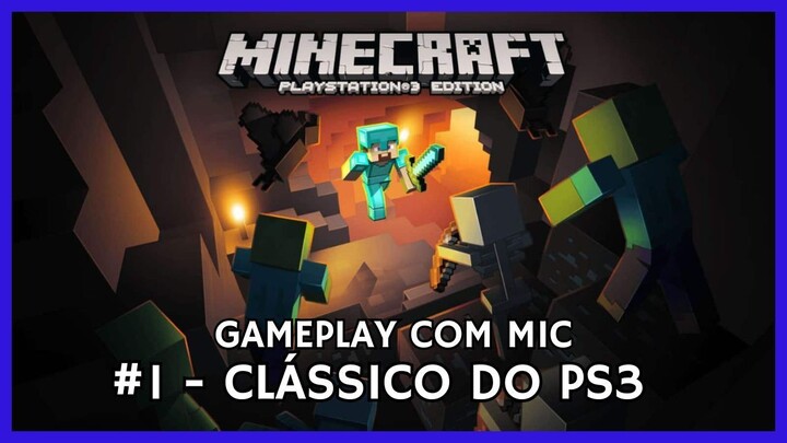 Jogando Minecraft Do PS3 Relembrando esse Clássico