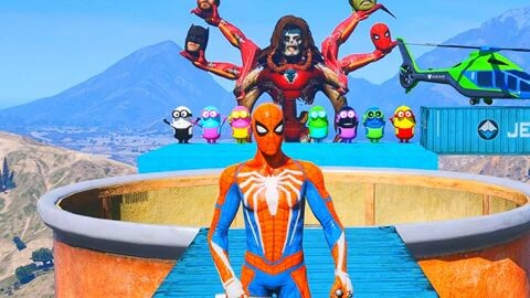 GTA 5 Epic Water Ragdolls | Spider-Man Jumps / Fails #gta #سبايدرمان #gta5#spiderman