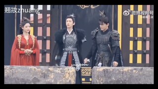 Luo Yun Xi so cool BTS Till the end of the moon (Đạm Đài Tẫn soái khí cùng Phiên Nhiên & Diệp thiếu)