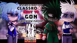 •Assasination classroom react to GON as their new classmate•|| hunter x hunter|| cross over||