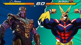 Siapa Yang Paling Tersakiti Thanos Atau All Might, Pertarungan Beda Dunia !