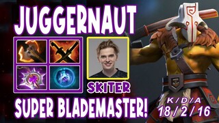 Skiter Juggernaut Hard Carry Gameplay 18 KILLS | SUPER BLADEMASTER! | Dota 2 Expo TV