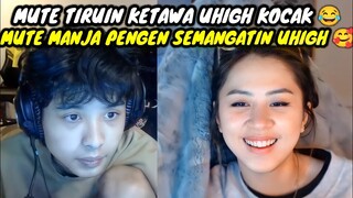 MUTE TIRUIN KETAWANYA UHIGH KOCAK || MUTE PENGEN DI MANJA SAMA UHIGH