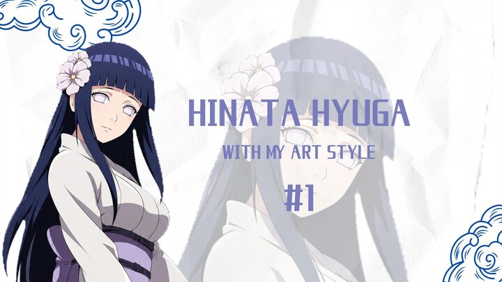 menggambar dan membahas Hinata Hyuga