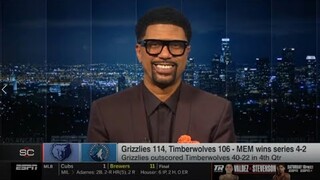 Jalen Rose "Ja Morant Superhero" on Grizzlies def. Timberwolves 114-106 to win Playoffs Series 4-2