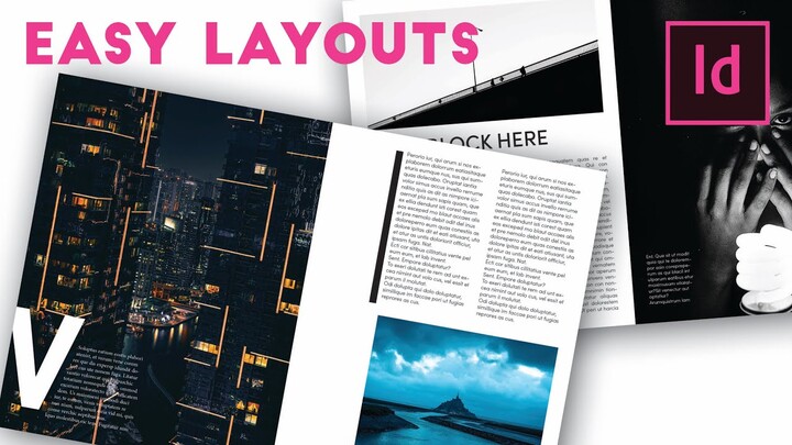 How to make BEAUTIFUL and EASY InDesign Layouts in 9 minutes. Episode 1