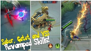 SABER, GATOT KACA AND YI SUN SHIN REVAMP! MOBILE LEGEND NEW REVAMPED HEROES ZILONG, MIYA AND EUDORA