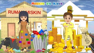 Yuta Mio Kaya💸Vs Yuta Mio Miskin📦 Lomba Kumpul Emas Lawan Kumpul Kardus | Sakura School Simulator