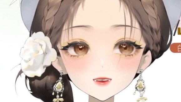 [live2d model display] Free trial! W-level. Can pinch face. With hand capture. 106 buttons. Large si