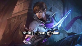 Rating Pisau Gusion