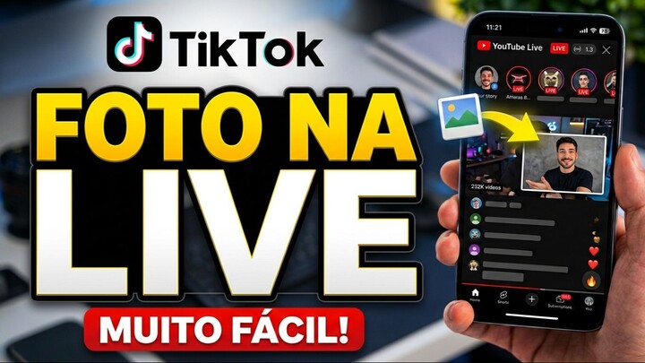 Como Colocar Imagem na Live do TikTok e Aparecer Junto