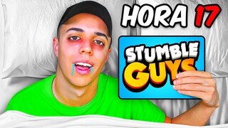 Sobreviví 24 Horas JUGANDO en la CAMA a Stumble Guys...