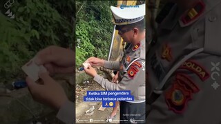 Momen Polantas Dibuat Geleng Kepala saat dapati SIM Pengendara Sulit Dibaca, Sudah jadi Puzzle