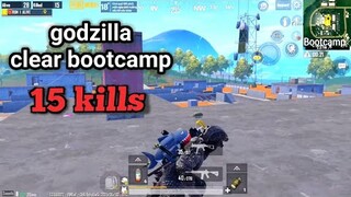 PUBG Mobile - Godzilla Đã Xuất Hiện Tại Sanhok | 1 Mình Chống Chọi Nửa Map Trong Bootcamp