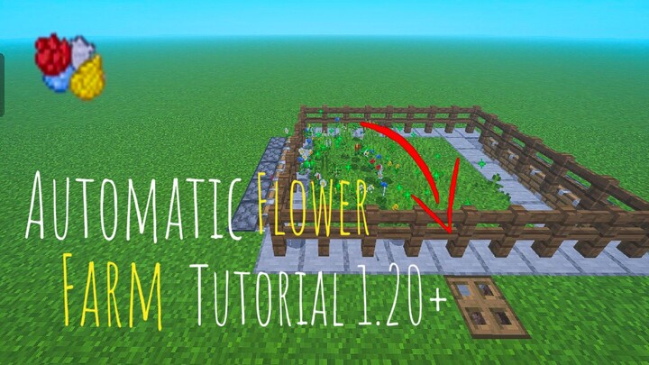 Minecraft Automatic Flower Farm Tutorial