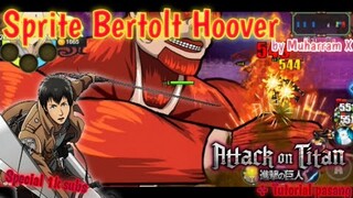 Sprite BERTOLT HOOVER + Tutorial pasang - Sprite Attack On Titan | Sprite Naruto Senki