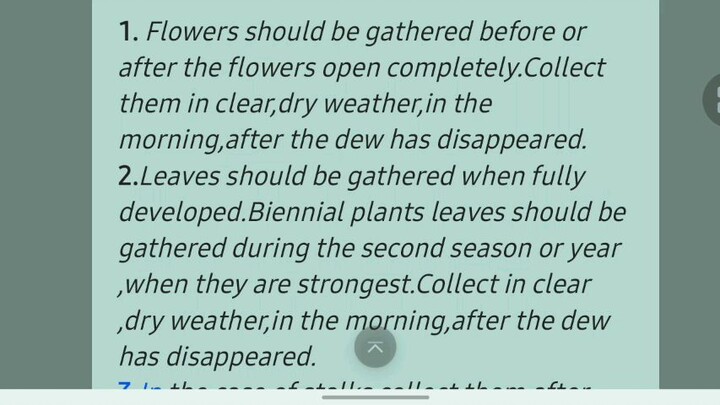 How to use plant material as Medicine.General rules to keep in mind.