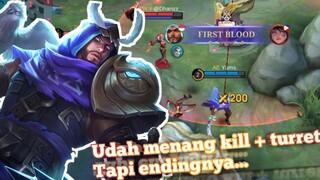 Udah menang kill + turret!? Gara-gara satu kesalahan!? epic comaback is real kah - Mobile Legends