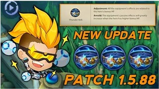 NEW UPDATE PATCH 1.5.88 | 3X THUNDER BELT | OUTPLAYED BRUNO BEST BUILD 2021 - MASTER BODAK MLBB